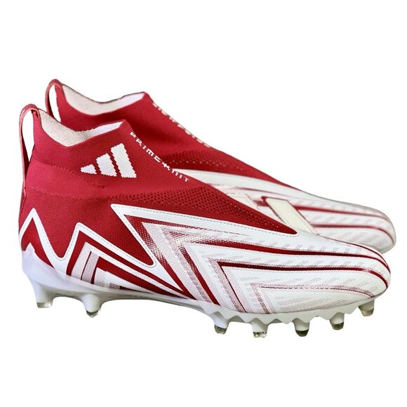 Adidas Freak Ultra 23 – Size 13 Men Inline Football Cleats Red White GW4170 NEW